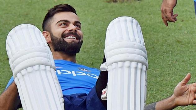 Indian cricket captain Virat Kohli during a training session at the Eden Gardens in Kolkata ahead of the 1st Test against Sri Lanka. (PTI) Indian cricket captain Virat Kohli during a training session at the Eden Gardens in Kolkata ahead of the 1st Test against Sri Lanka. (PTI)