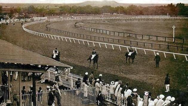 An aerial view of Pune’s race course in the 1960s. An aerial view of Pune’s race course in the 1960s.