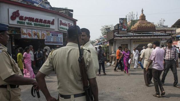 A Hanuman temple in Malad was left out of demolition, after CM Devendra Fadnavis intervened when trustees of the temple produced a document to show the structure was built before 1962. (Satish Bate/HT Photo) A Hanuman temple in Malad was left out of demolition, after CM Devendra Fadnavis intervened when trustees of the temple produced a document to show the structure was built before 1962. (Satish Bate/HT Photo)