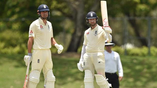 Alastair Cook and Mark Stoneman’s (R) 172-run partnership has put England cricket team on top against Cricket Australia XI in final Ashes warm-up tie. (AFP) Alastair Cook and Mark Stoneman’s (R) 172-run partnership has put England cricket team on top against Cricket Australia XI in final Ashes warm-up tie. (AFP)