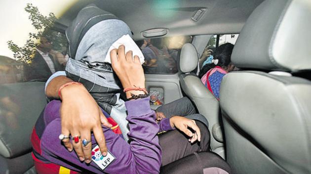 The juvenile accused in the Pradhyumn Thakur murder case was shifted to the observation home in Faridabad on Saturday.(Sanjeev Verma/HT PHOTO)