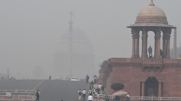 The Rashtrapati Bhavan shrouded by heavy smog in New Delhi on Thursday, November 16, 2017. (AFP) The Rashtrapati Bhavan shrouded by heavy smog in New Delhi on Thursday, November 16, 2017. (AFP)