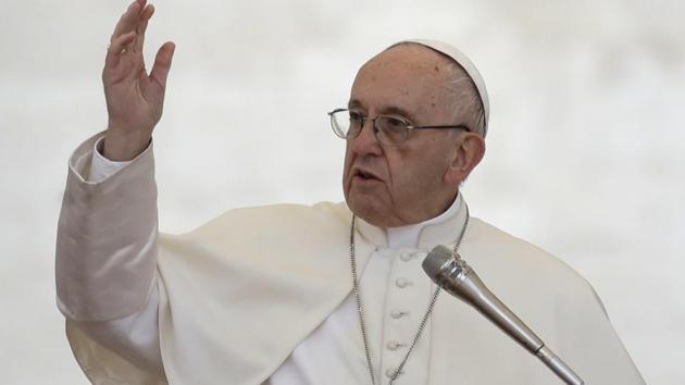 Pope Francis delivers his blessing during his weekly general audience in St. Peter's Square, at the Vatican, Wednesday, Nov. 15, 2017. (AP) Pope Francis delivers his blessing during his weekly general audience in St. Peter's Square, at the Vatican, Wednesday, Nov. 15, 2017. (AP)