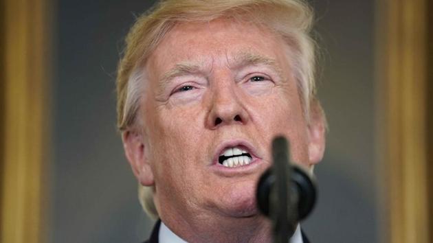 US President Donald Trump speaks about his recent trip to Asia in the Diplomatic Room of the White House in Washington, November 15, 2017. (REUTERS) US President Donald Trump speaks about his recent trip to Asia in the Diplomatic Room of the White House in Washington, November 15, 2017. (REUTERS)