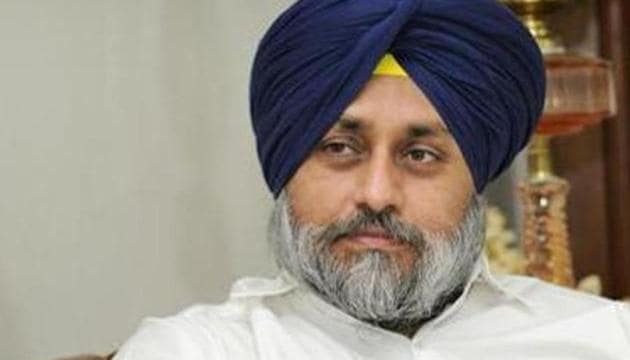 Shiromani Akali Dal president Sukhbir Singh Badal (HT File) Shiromani Akali Dal president Sukhbir Singh Badal (HT File)