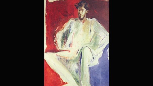 An oil portrait of Arvind Krishen. ‘Delhi was a sleepy town and in those days people used to say let’s go for a drive or a coffee to the airport! The locality of Nizamuddin became a special place for artists, as we all started to live close to each other,’ recalls Jatin Das of the past. (Jatin Das) An oil portrait of Arvind Krishen. ‘Delhi was a sleepy town and in those days people used to say let’s go for a drive or a coffee to the airport! The locality of Nizamuddin became a special place for artists, as we all started to live close to each other,’ recalls Jatin Das of the past. (Jatin Das)