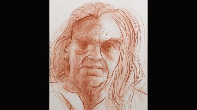 B.K.S. Iyengar, the founder of ‘Iyengar Yoga,’ 2014. The show has almost 500 works in oils, watercolour, ink and conté. (Jatin Das) B.K.S. Iyengar, the founder of ‘Iyengar Yoga,’ 2014. The show has almost 500 works in oils, watercolour, ink and conté. (Jatin Das)