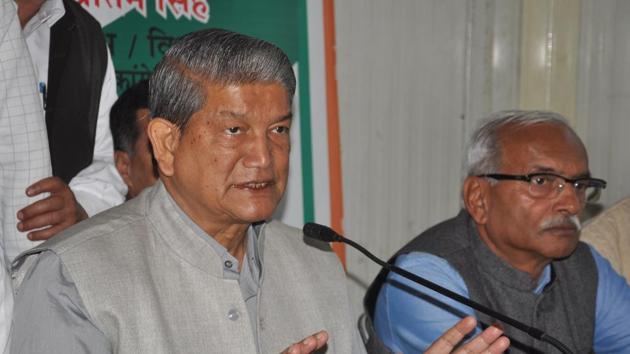 Former CM Harish Rawat was reacting to a statement by his successor Trivendra Singh Rawat.(HT Photo)