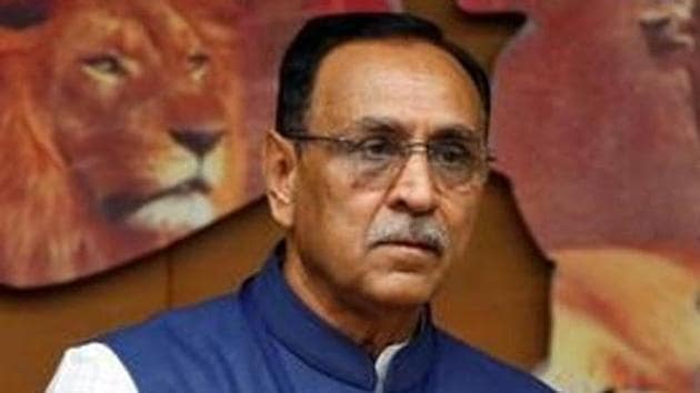 Vijay Rupani casts his vote during presidential election in Gandhinagar on July 17, 2017.(Reuters File)