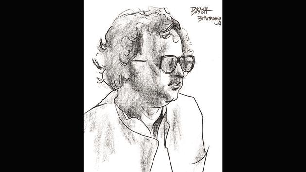 Bikash Bhattacharjee was an Indian painter from Kolkata, who depicted the life of the average middle-class Bengali – their aspirations, superstitions, hypocrisy and corruption, and even the violence that is endemic to Kolkata. This is Das’ portraiture from 1986. (Jatin Das) Bikash Bhattacharjee was an Indian painter from Kolkata, who depicted the life of the average middle-class Bengali – their aspirations, superstitions, hypocrisy and corruption, and even the violence that is endemic to Kolkata. This is Das’ portraiture from 1986. (Jatin Das)