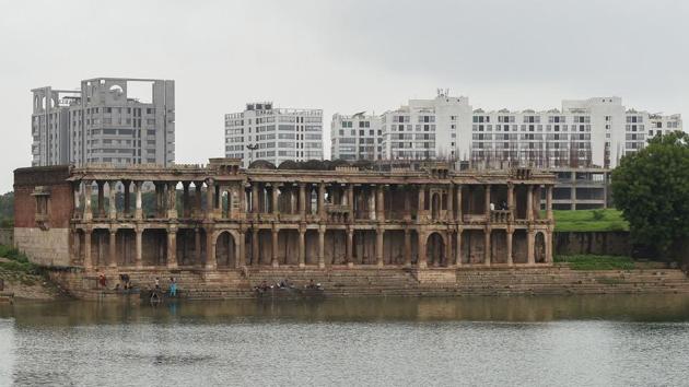 The ruins of the 15th century 'Tombs of the Queens' building at the Sarkhej Roza complex in Ahmedabad. (AFP Photo) The ruins of the 15th century 'Tombs of the Queens' building at the Sarkhej Roza complex in Ahmedabad. (AFP Photo)