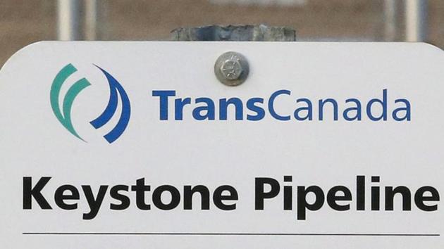 A sign for TransCanada’s Keystone pipeline facilities in Hardisty, Alberta, Canada. TransCanada Corp.’s Keystone pipeline leaked oil onto agricultural land in northeastern South Dakota, the company and state regulators said Thursday but state officials don’t believe the leak polluted any surface water bodies or drinking water systems. (AP File Photo) A sign for TransCanada’s Keystone pipeline facilities in Hardisty, Alberta, Canada. TransCanada Corp.’s Keystone pipeline leaked oil onto agricultural land in northeastern South Dakota, the company and state regulators said Thursday but state officials don’t believe the leak polluted any surface water bodies or drinking water systems. (AP File Photo)