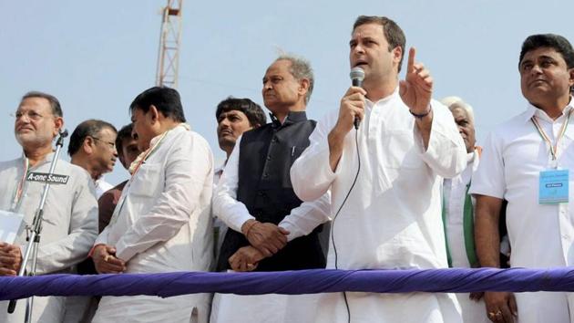 Congress vice president Rahul Gandhi during an election campaign in Gandhi Nagar on Saturday. (PTI Photo) Congress vice president Rahul Gandhi during an election campaign in Gandhi Nagar on Saturday. (PTI Photo)