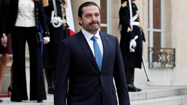 Saad al-Hariri, who announced his resignation as Lebanon's Prime Minister while on a visit to Saudi Arabia, is pictured at the Elysee Palace in Paris, France, November 18, 2017. (REUTERS) Saad al-Hariri, who announced his resignation as Lebanon's Prime Minister while on a visit to Saudi Arabia, is pictured at the Elysee Palace in Paris, France, November 18, 2017. (REUTERS)
