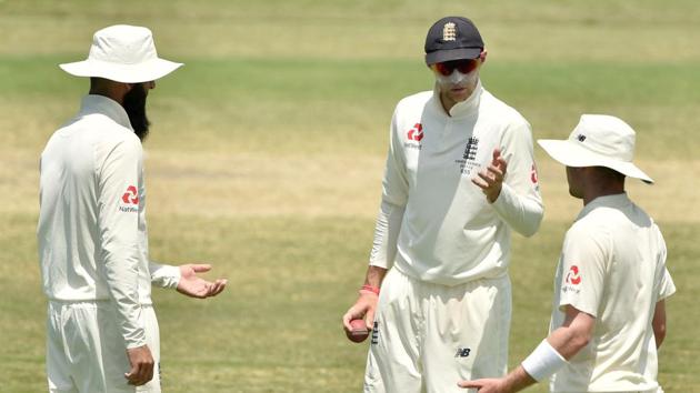 Joe Root (C) during England’s tour match against Cricket Australia XI. (AFP) Joe Root (C) during England’s tour match against Cricket Australia XI. (AFP)
