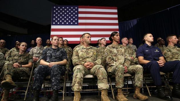 Members of the U.S. military listen as U.S. President Donald Trump announces his strategy for the war in Afghanistan during an address to the nation from Fort Myer, Virginia, U.S., August 21, 2017. (REUTERS File Photo) Members of the U.S. military listen as U.S. President Donald Trump announces his strategy for the war in Afghanistan during an address to the nation from Fort Myer, Virginia, U.S., August 21, 2017. (REUTERS File Photo)