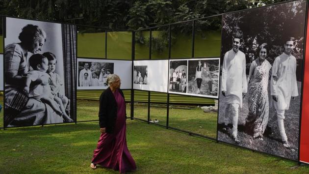 Former Delhi CM, Sheila Dikshit seen during a preview of an exhibition of rare photographs of Indira Gandhi ahead of her centenary at Indira Memorial Safdarjung Road in New Delhi on November 17, 2017. (Vipin Kumar / HT Photo) Former Delhi CM, Sheila Dikshit seen during a preview of an exhibition of rare photographs of Indira Gandhi ahead of her centenary at Indira Memorial Safdarjung Road in New Delhi on November 17, 2017. (Vipin Kumar / HT Photo)