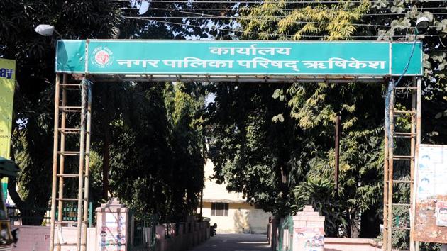 A view of Rishikesh municipal council office. (HT Photo) A view of Rishikesh municipal council office. (HT Photo)