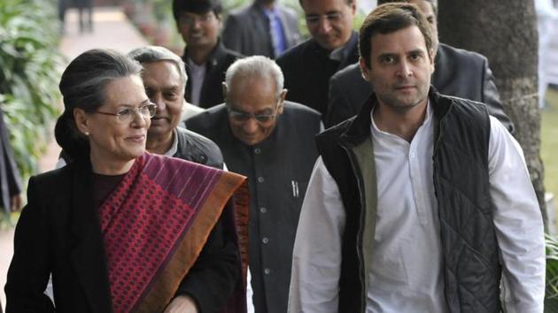Congress president Sonia Gandhi with vice president Rahul Gandhi at the AICC office in New Delhi. (HT File Photo) Congress president Sonia Gandhi with vice president Rahul Gandhi at the AICC office in New Delhi. (HT File Photo)