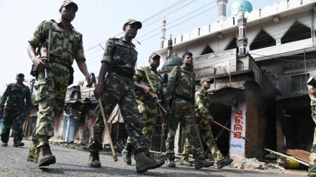 The army and navy were deployed to reinforce local police as the situation spiralled over the weekend with at least five people hospitalised and close to 90 buildings damaged in the rioting. (File Photo) The army and navy were deployed to reinforce local police as the situation spiralled over the weekend with at least five people hospitalised and close to 90 buildings damaged in the rioting. (File Photo)