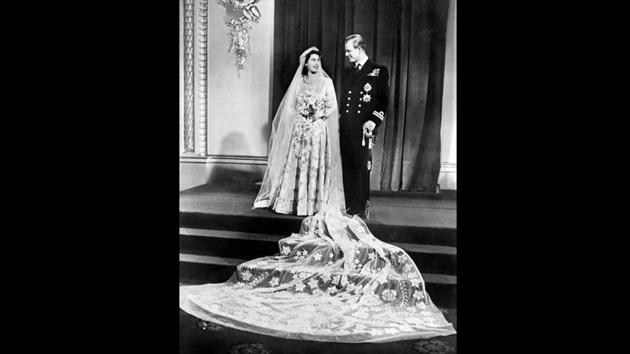 Britain’s Princess Elizabeth and Philip Duke of Edinburgh pose for a photo on their wedding day, November 20, 1947 in Buckingham Palace. Seven decades on, the couple who would become Queen Elizabeth II and Prince Philip, now 91 and 96, respectively are still going strong, their marriage a bedrock in British public life amid a world of change. (AFP Photo) Britain’s Princess Elizabeth and Philip Duke of Edinburgh pose for a photo on their wedding day, November 20, 1947 in Buckingham Palace. Seven decades on, the couple who would become Queen Elizabeth II and Prince Philip, now 91 and 96, respectively are still going strong, their marriage a bedrock in British public life amid a world of change. (AFP Photo)