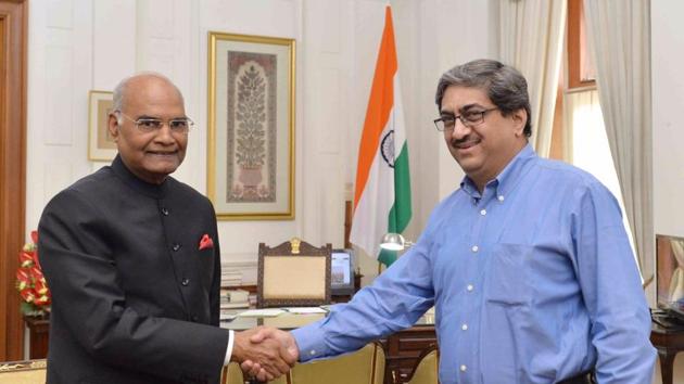 Gautam Bambawale with President Ram Nath Kovind at Rashtrapati Bhavan on November 13. (Photo credit: @rashtrapatibhvn) Gautam Bambawale with President Ram Nath Kovind at Rashtrapati Bhavan on November 13. (Photo credit: @rashtrapatibhvn)