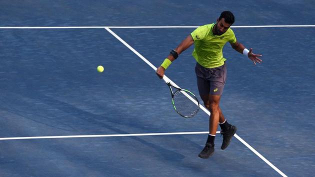 The win for Yuki meant that he swelled his winning run to 10 matches in the tournament. (Pratham Gokhale/HT Photo) The win for Yuki meant that he swelled his winning run to 10 matches in the tournament. (Pratham Gokhale/HT Photo)