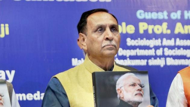 Gujarat chief minister Vijay R Rupani releases a coffe-table book on Prime Minister Modi titled 'The Making of a Legend', in Ahmedabad on November 17. (PTI Photo) Gujarat chief minister Vijay R Rupani releases a coffe-table book on Prime Minister Modi titled 'The Making of a Legend', in Ahmedabad on November 17. (PTI Photo)