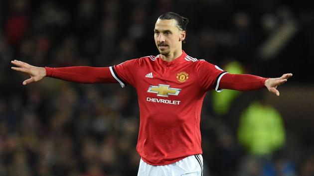 Manchester United's Swedish striker Zlatan Ibrahimovic gestures during the English Premier League football match between Manchester United and Newcastle at Old Trafford in Manchester on Saturday. (AFP) Manchester United's Swedish striker Zlatan Ibrahimovic gestures during the English Premier League football match between Manchester United and Newcastle at Old Trafford in Manchester on Saturday. (AFP)