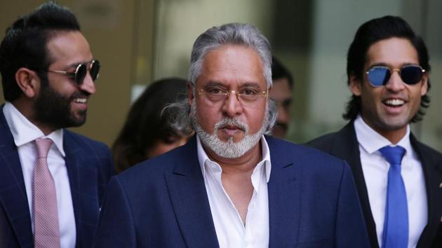 Vijay Mallya (centre) leaves court in central London in June. (AFP File) Vijay Mallya (centre) leaves court in central London in June. (AFP File)