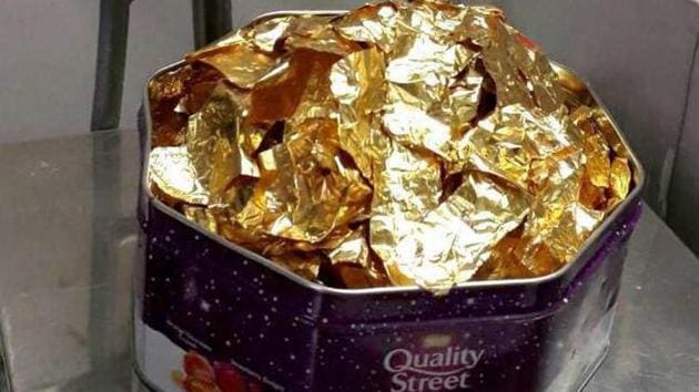 Five kilograms of gold seized by customs officials at Indira Gandhi International Airport in New Delhi. Smugglers have used new modus operandi like use of microwave ovens, toys and toffee boxes to conceal gold. (PTI file) Five kilograms of gold seized by customs officials at Indira Gandhi International Airport in New Delhi. Smugglers have used new modus operandi like use of microwave ovens, toys and toffee boxes to conceal gold. (PTI file)