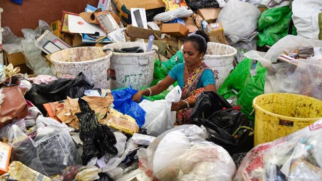 Only if people took complete responsibility of their own waste, these waste collectors could have better lives. (SANKET WANKHADE/HT PHOTO) Only if people took complete responsibility of their own waste, these waste collectors could have better lives. (SANKET WANKHADE/HT PHOTO)
