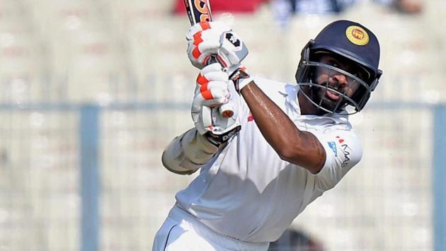Dickwella scored 35 before being dismissed by Mohammed Shami. (PTI) Dickwella scored 35 before being dismissed by Mohammed Shami. (PTI)