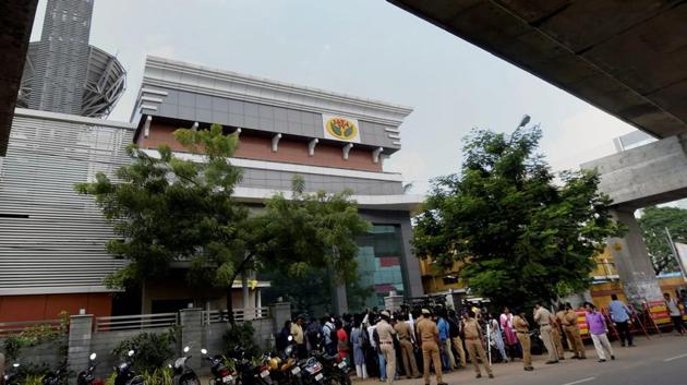 I-T officials conducted raids at the Jaya TV office which is controlled by the family of jailed AIADMK leader VK Sasikala, on November 11, 2017. (PTI Photo) I-T officials conducted raids at the Jaya TV office which is controlled by the family of jailed AIADMK leader VK Sasikala, on November 11, 2017. (PTI Photo)