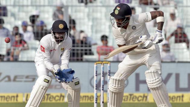 Rahul continued to play well and brought up his half-century. (AP) Rahul continued to play well and brought up his half-century. (AP)
