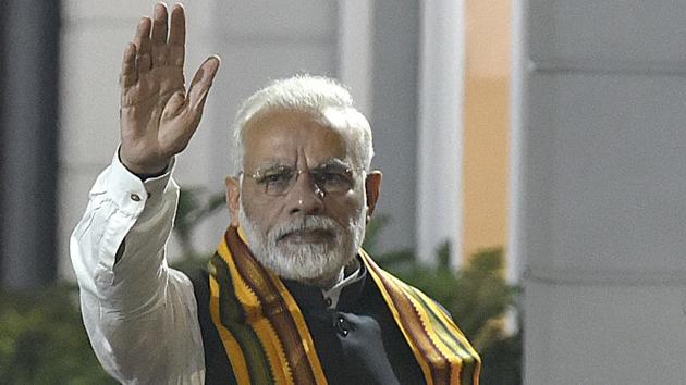 Prime Minister Narendra Modi arrives for a BJP meeting at party headquarters in New Delhi on November 15. (Raj K Raj/HT File Photo) Prime Minister Narendra Modi arrives for a BJP meeting at party headquarters in New Delhi on November 15. (Raj K Raj/HT File Photo)