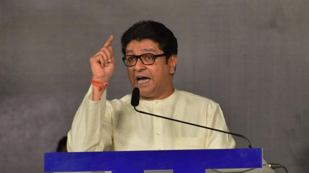 Raj Thackeray addresses a rally in Thane on Saturday. (Praful Gangurde) Raj Thackeray addresses a rally in Thane on Saturday. (Praful Gangurde)