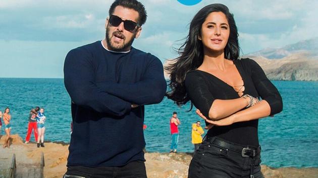 Katrina Kaif and Salman Khan in Swag Se Swagat. Katrina Kaif and Salman Khan in Swag Se Swagat.
