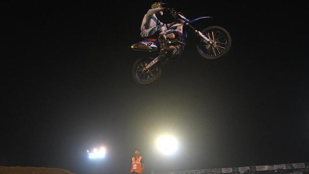 Team Greeshm and defending champions Bhalla Royale bagged second and third position.In the SX1 category, Harith Noah of INK Racing dominated the proceedings as he finished first in the five out of the six motos and bagged third position in one moto. (Pratham Gokhale/HT Photo) 