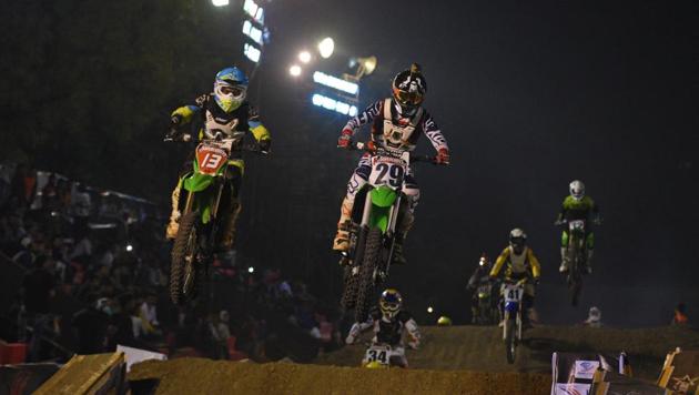 As a sport, Supercross is surely gaining in a lot of popularity in India. (Pratham Gokhale/HT Photo) As a sport, Supercross is surely gaining in a lot of popularity in India. (Pratham Gokhale/HT Photo)