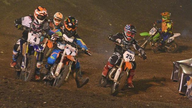 The major attraction of this year’s league was the junior category, which saw races between young and talented riders like Pune’s Yuvraj Kondhe, Karan Karle, Ikshan Shanbag and Sarthak Chavan. (Pratham Gokhale/HT Photo) The major attraction of this year’s league was the junior category, which saw races between young and talented riders like Pune’s Yuvraj Kondhe, Karan Karle, Ikshan Shanbag and Sarthak Chavan. (Pratham Gokhale/HT Photo)