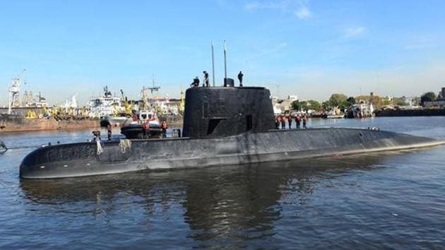 The Argentine military submarine ARA San Juan and crew are seen leaving the port of Buenos Aires, Argentina. (Armada Argentina handout via Reuters) The Argentine military submarine ARA San Juan and crew are seen leaving the port of Buenos Aires, Argentina. (Armada Argentina handout via Reuters)