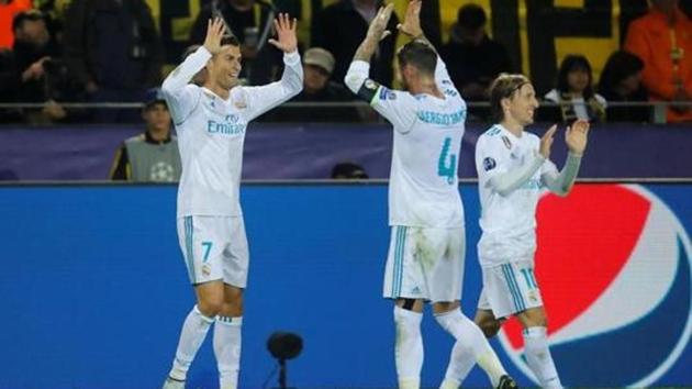 Real Madrid are one step away from qualifying for UEFA Champions League last 16. (Reuters)