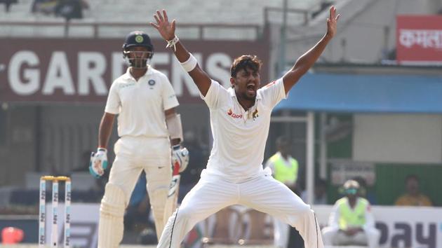 Earlier in the day, Sri Lanka started grabbing quick Indian wickets after the hosts had resumed at 171/1. (BCCI)