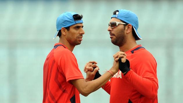 Ashish Nehra (L) shed some light on the Yo-Yo Test and Yuvraj Singh’s failure to clear it whilst on commentary during the first Test between India and Sri Lanka. (AFP) Ashish Nehra (L) shed some light on the Yo-Yo Test and Yuvraj Singh’s failure to clear it whilst on commentary during the first Test between India and Sri Lanka. (AFP)