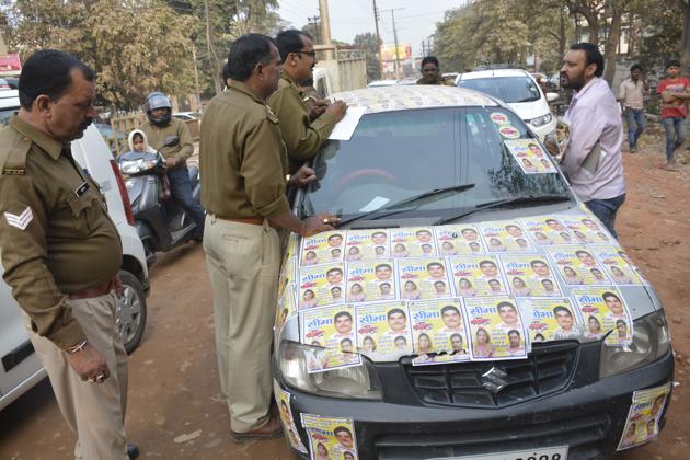 Those booked for model code violation include both independents and nominees of different political parties. (Sakib Ali/HT PHOTO) Those booked for model code violation include both independents and nominees of different political parties. (Sakib Ali/HT PHOTO)
