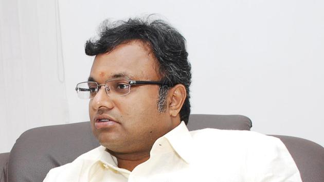 CBI is investigating Karti Chidambaram for his alleged role in facilitating the 2007 Foreign Investment Promotion Board clearance for INX Media Ltd. (HT Photo) CBI is investigating Karti Chidambaram for his alleged role in facilitating the 2007 Foreign Investment Promotion Board clearance for INX Media Ltd. (HT Photo)
