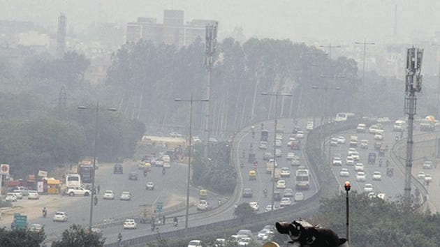 A hazy Gurgaon last week. (Parveen Kumar/Hindustan Times) A hazy Gurgaon last week. (Parveen Kumar/Hindustan Times)