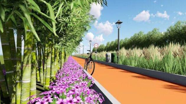 The initiative is meant curb to encroachments and give citizens an environment friendly transportation method. (Photo Courtesy: CMO MAHARASHTRA/TWITTER) The initiative is meant curb to encroachments and give citizens an environment friendly transportation method. (Photo Courtesy: CMO MAHARASHTRA/TWITTER)