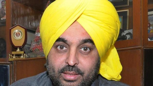 bagwant Mann, chief of the Aam Aadmi Party in Punjab. (HT File) bagwant Mann, chief of the Aam Aadmi Party in Punjab. (HT File)